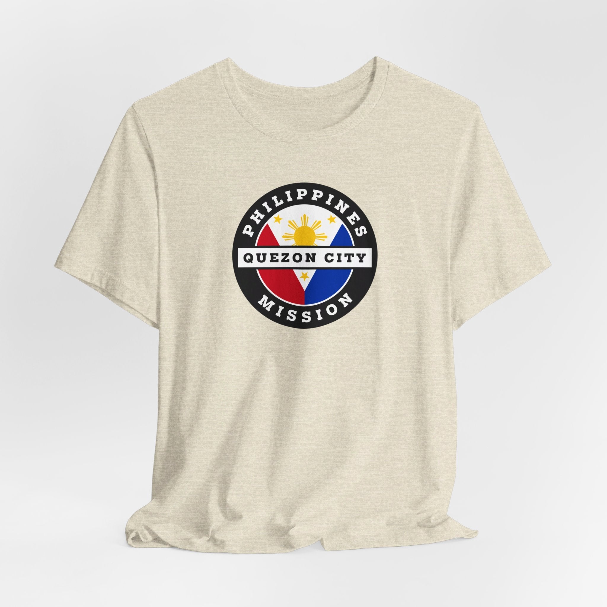 Philippines Quezon City Mission Circular Flag T-shirt - Latter-Day Saint LDS Missionary Gift - Book of Mormon