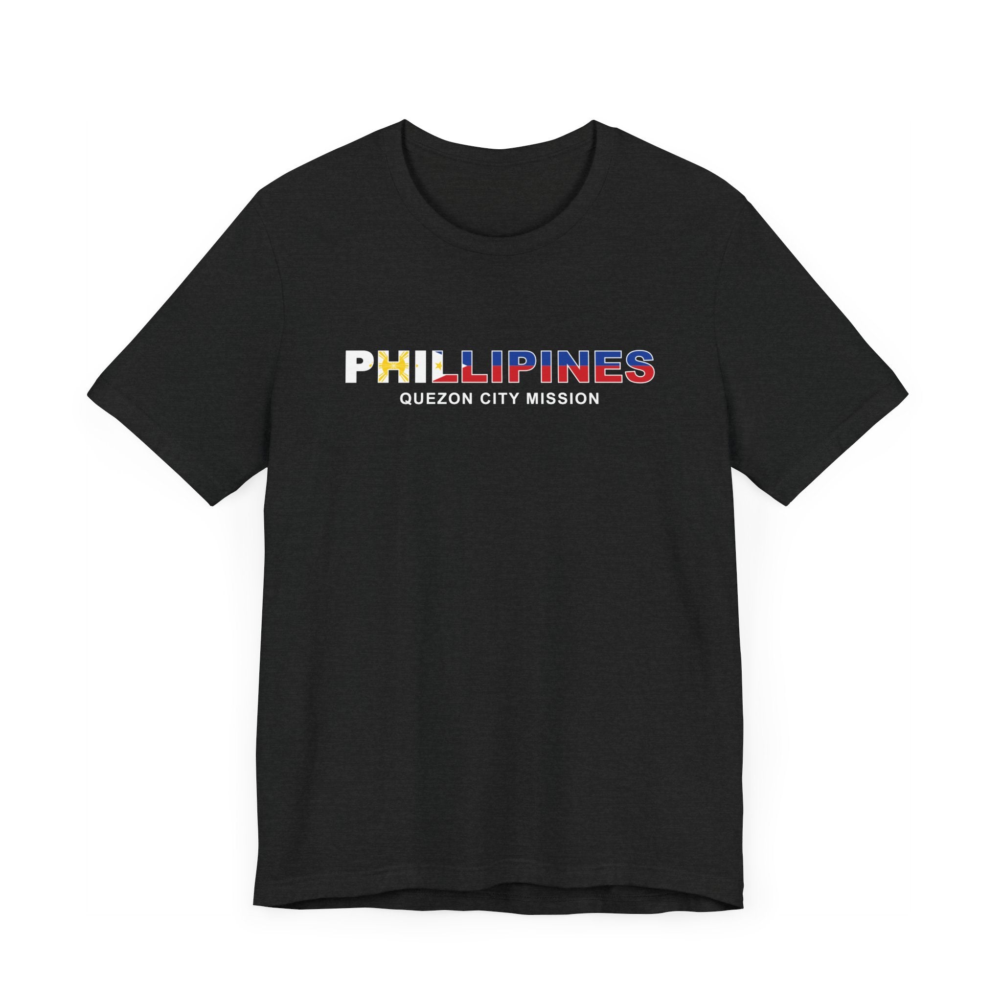 Philippines Quezon City Mission Flag Title T-shirt - Latter-Day Saint LDS Missionary Gift - Book of Mormon