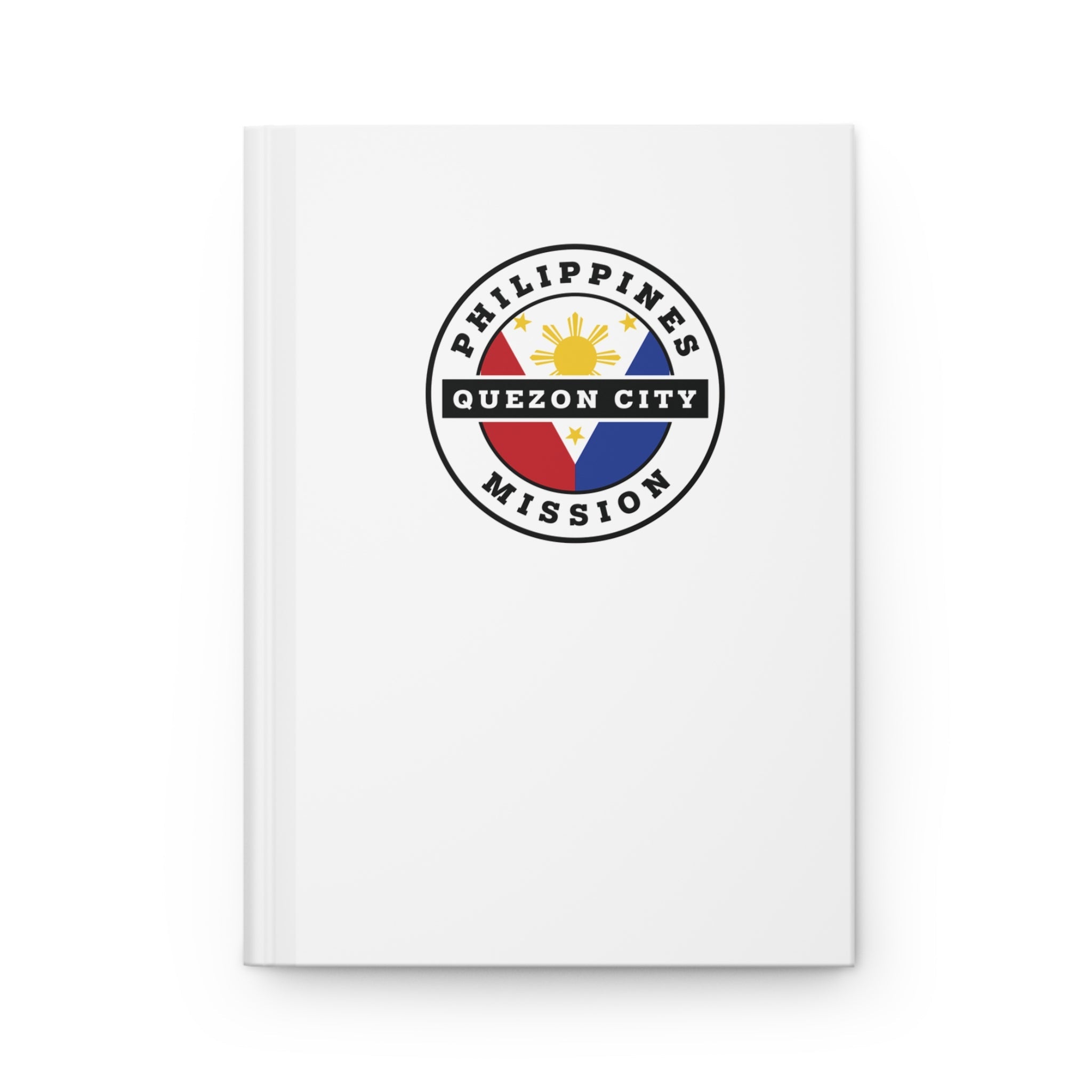 Philippines Quezon City Mission Logo Design White Hardcover Journal Matte - Latter-Day Saint LDS Missionary Gift - Book of Mormon