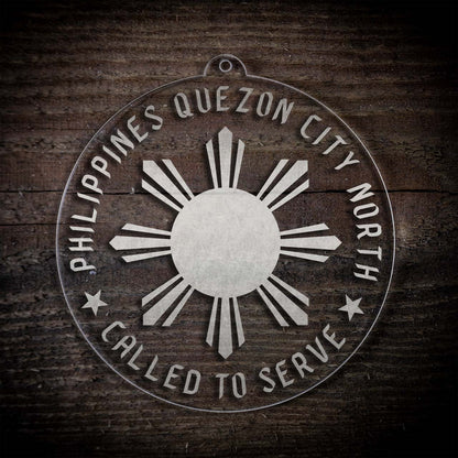 Philippines Quezon City North Mission Christmas Ornament - Latter-Day Saint LDS Missionary Gift - Book of Mormon