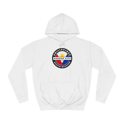 Philippines Quezon City North Mission Flag Logo (Black Border) College Hoodie