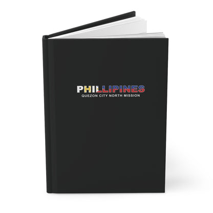 Philippines Quezon City North Mission Flag Title Hardcover Journal Matte - Latter-Day Saint LDS Missionary Gift - Book of Mormon