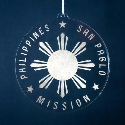 Philippines San Pablo Mission Christmas Ornament - Latter-Day Saint LDS Missionary Gift - Book of Mormon