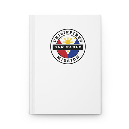 Philippines San Pablo Mission Logo Design White Hardcover Journal Matte - Latter-Day Saint LDS Missionary Gift - Book of Mormon