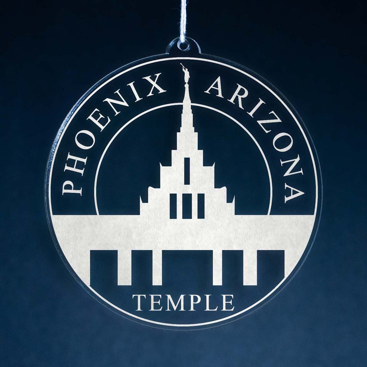 Phoenix Arizona Temple Christmas Ornament - Latter-Day Saint LDS Missionary Gift - Book of Mormon