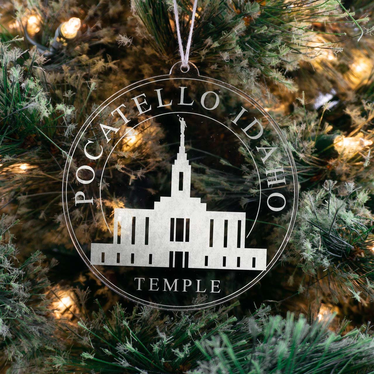 Pocatello Idaho Temple Christmas Ornament - Latter-Day Saint LDS Missionary Gift - Book of Mormon