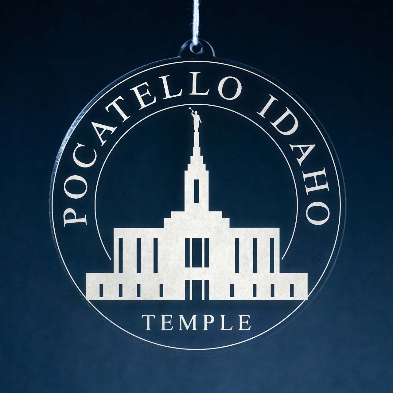 Pocatello Idaho Temple Christmas Ornament - Latter-Day Saint LDS Missionary Gift - Book of Mormon