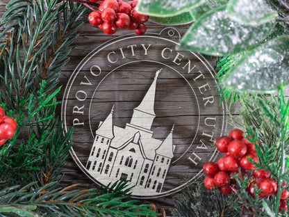 Provo City Center Temple Christmas Ornament - Latter-Day Saint LDS Missionary Gift - Book of Mormon