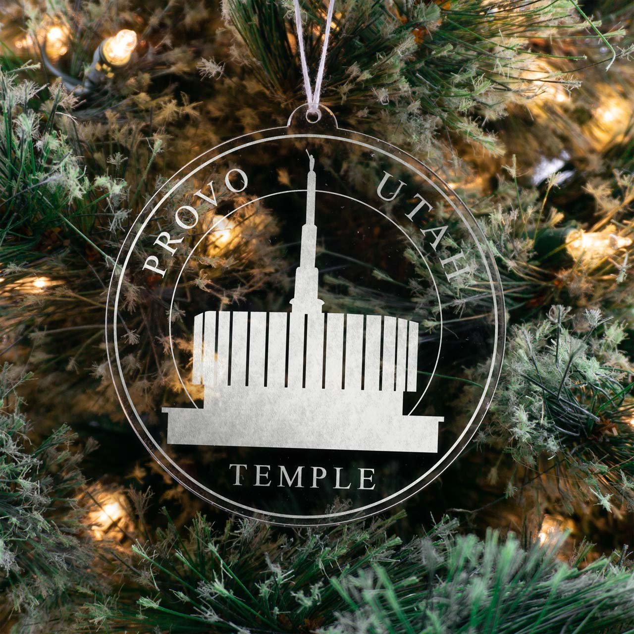 Provo Utah Temple Christmas Ornament - Latter-Day Saint LDS Missionary Gift - Book of Mormon