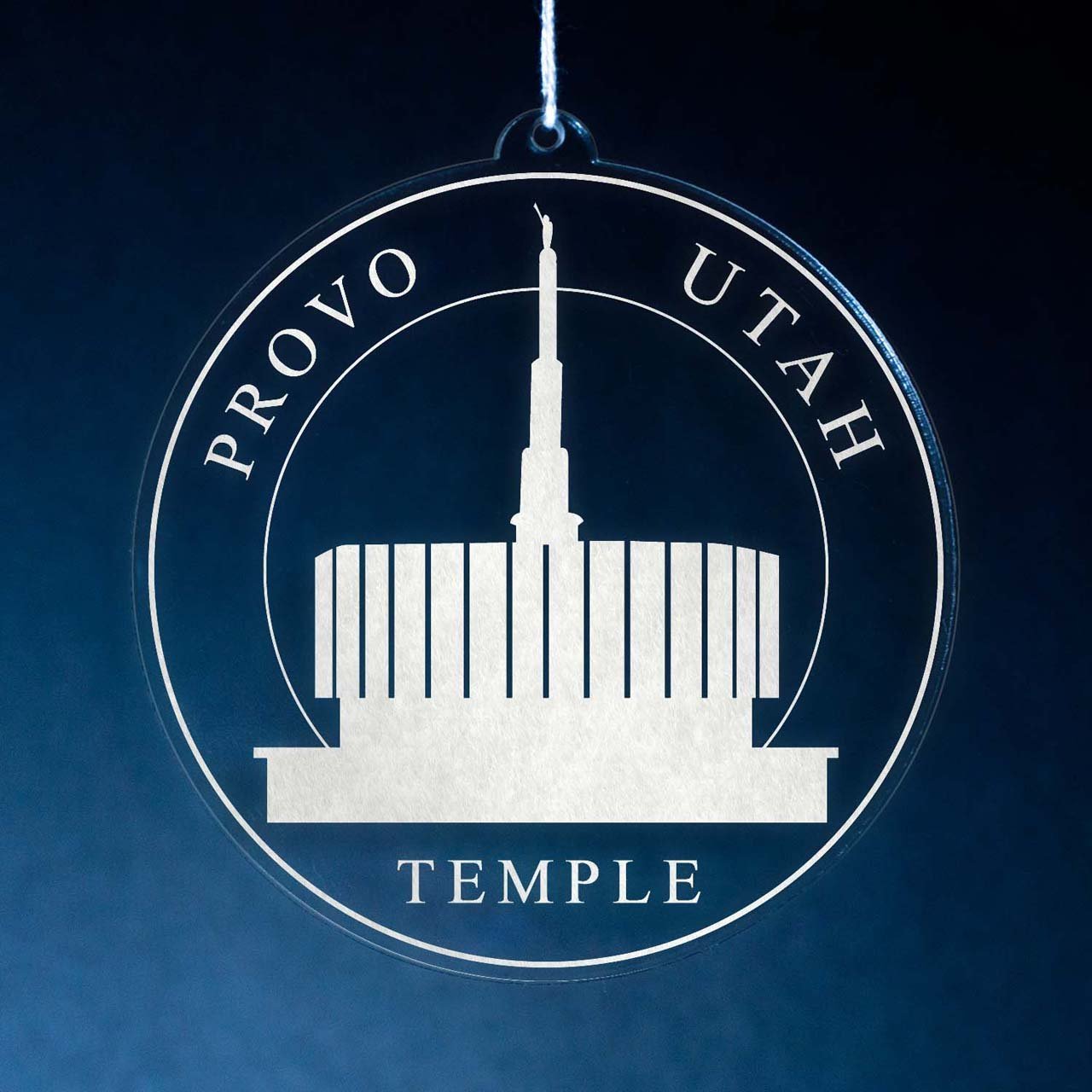 Provo Utah Temple Christmas Ornament - Latter-Day Saint LDS Missionary Gift - Book of Mormon