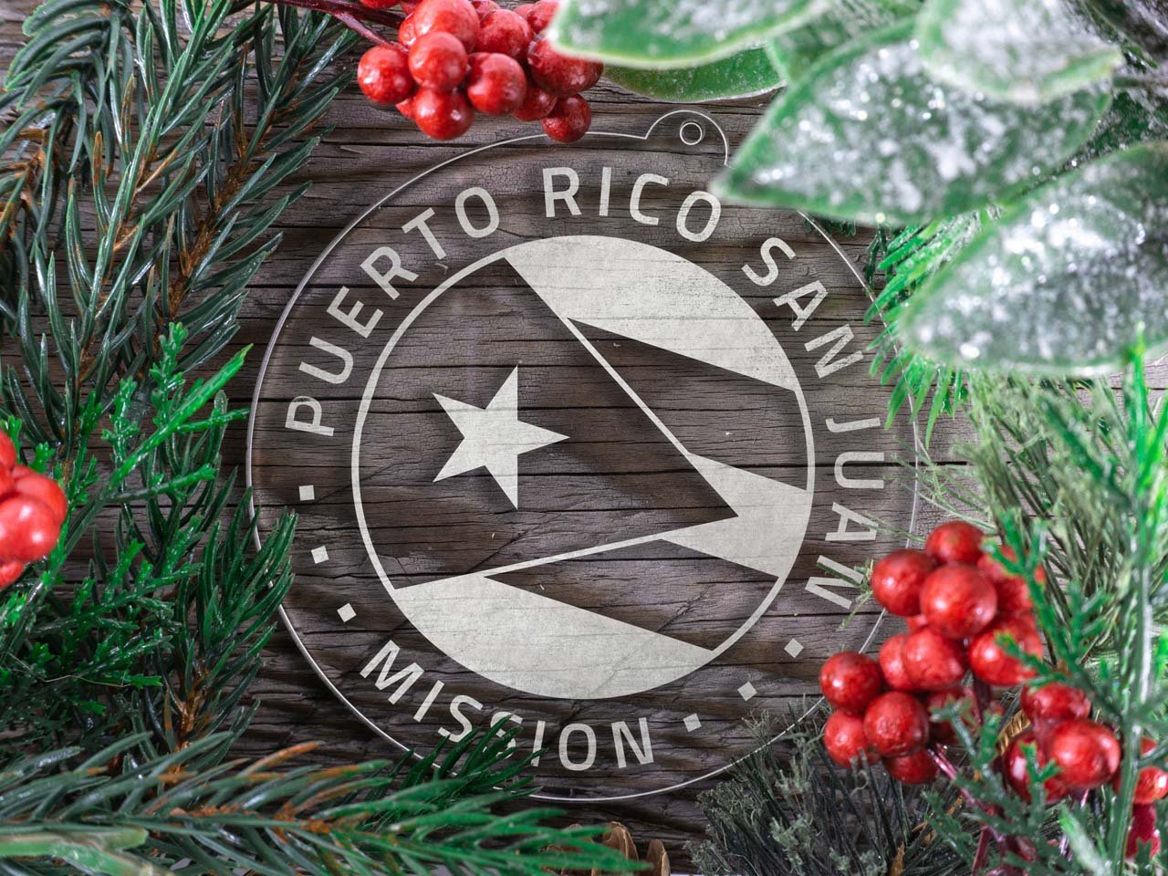 Puerto Rico San Juan Mission Christmas Ornament - Latter-Day Saint LDS Missionary Gift - Book of Mormon