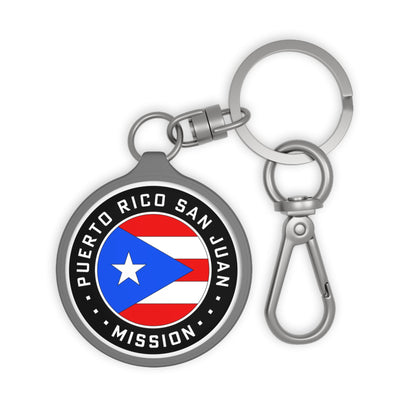 Puerto Rico San Juan Mission Circle Flag Key Tag - Mission Wishlist - LDS Missionary Gift Store
