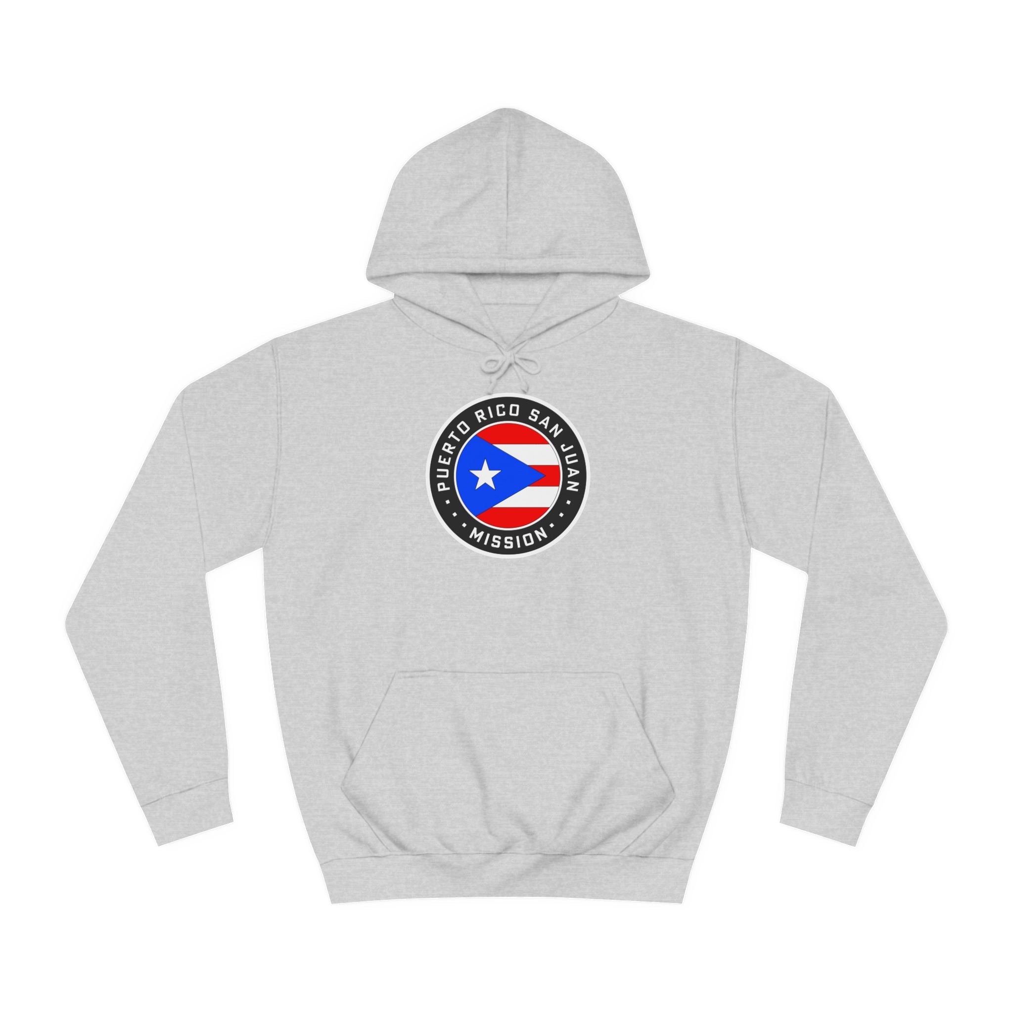 Puerto Rico San Juan Mission Flag Logo (Black Border) College Hoodie