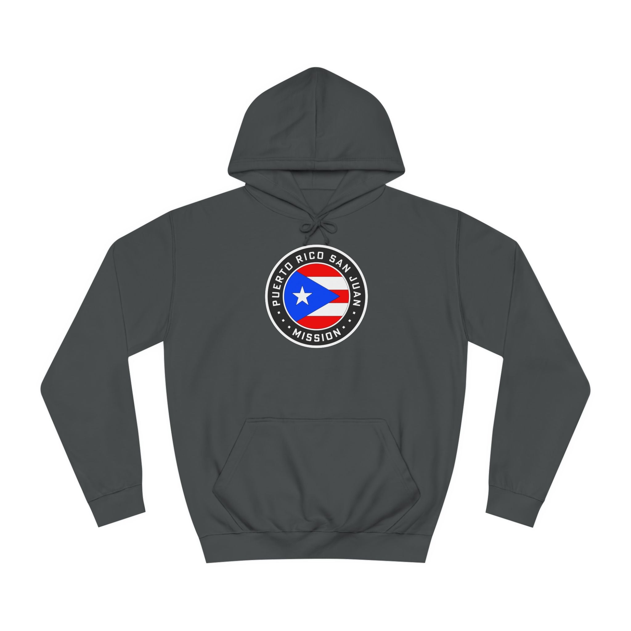 Puerto Rico San Juan Mission Flag Logo (Black Border) College Hoodie