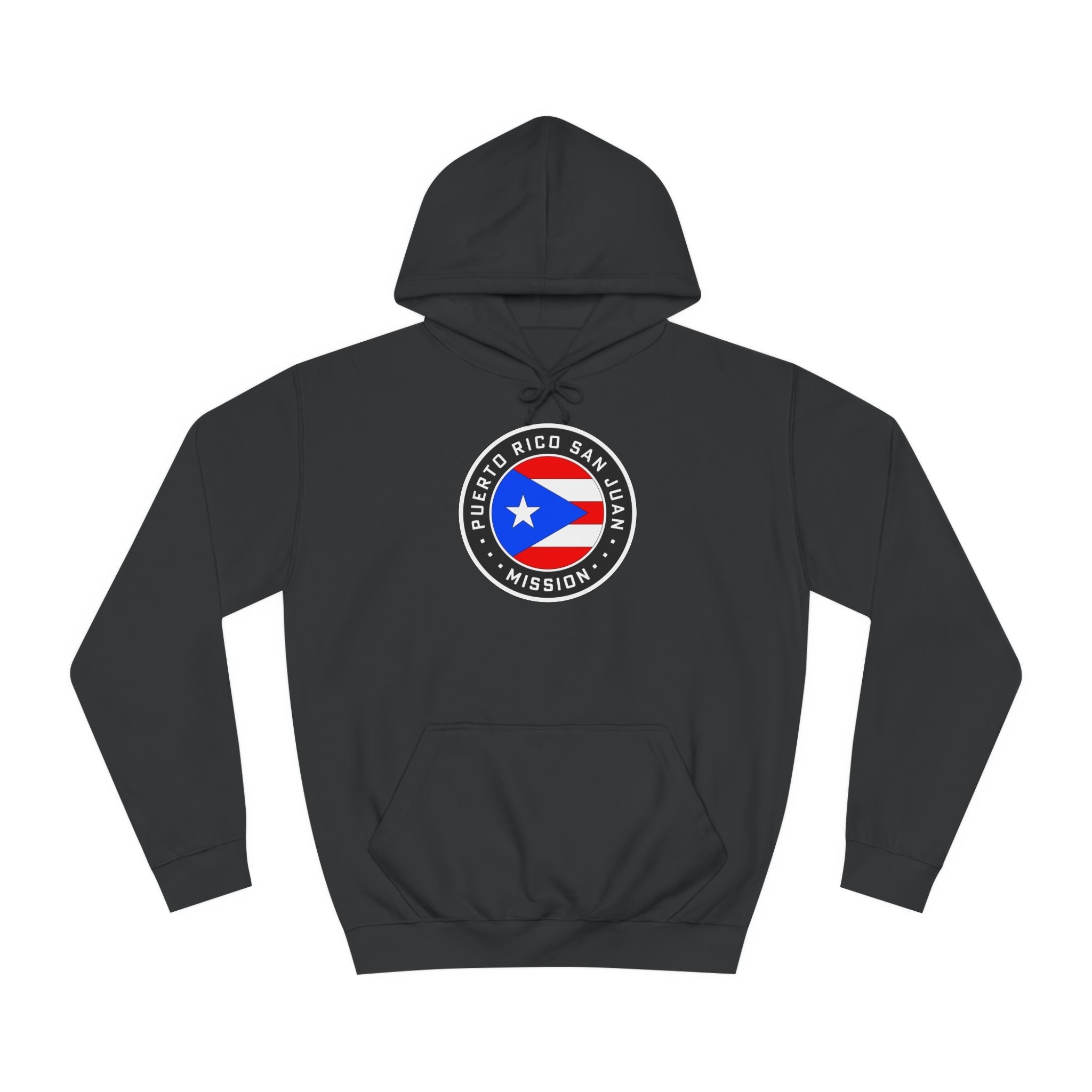 Puerto Rico San Juan Mission Flag Logo (Black Border) College Hoodie