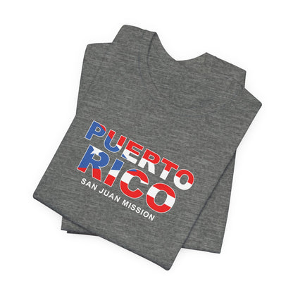 Puerto Rico San Juan Mission Flag Title T-shirt - Latter-Day Saint LDS Missionary Gift - Book of Mormon