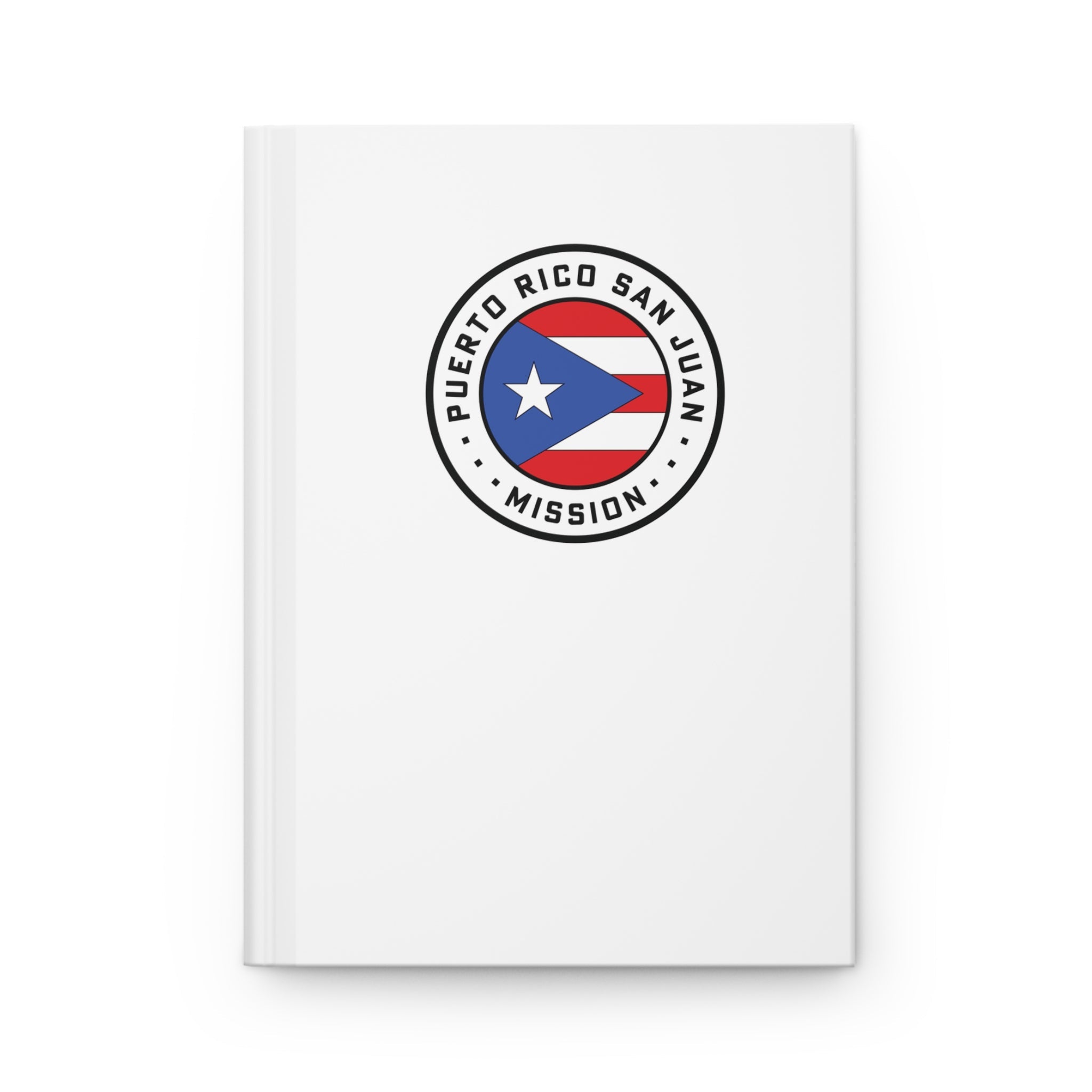 Puerto Rico San Juan Mission Logo Design White Hardcover Journal Matte - Latter-Day Saint LDS Missionary Gift - Book of Mormon