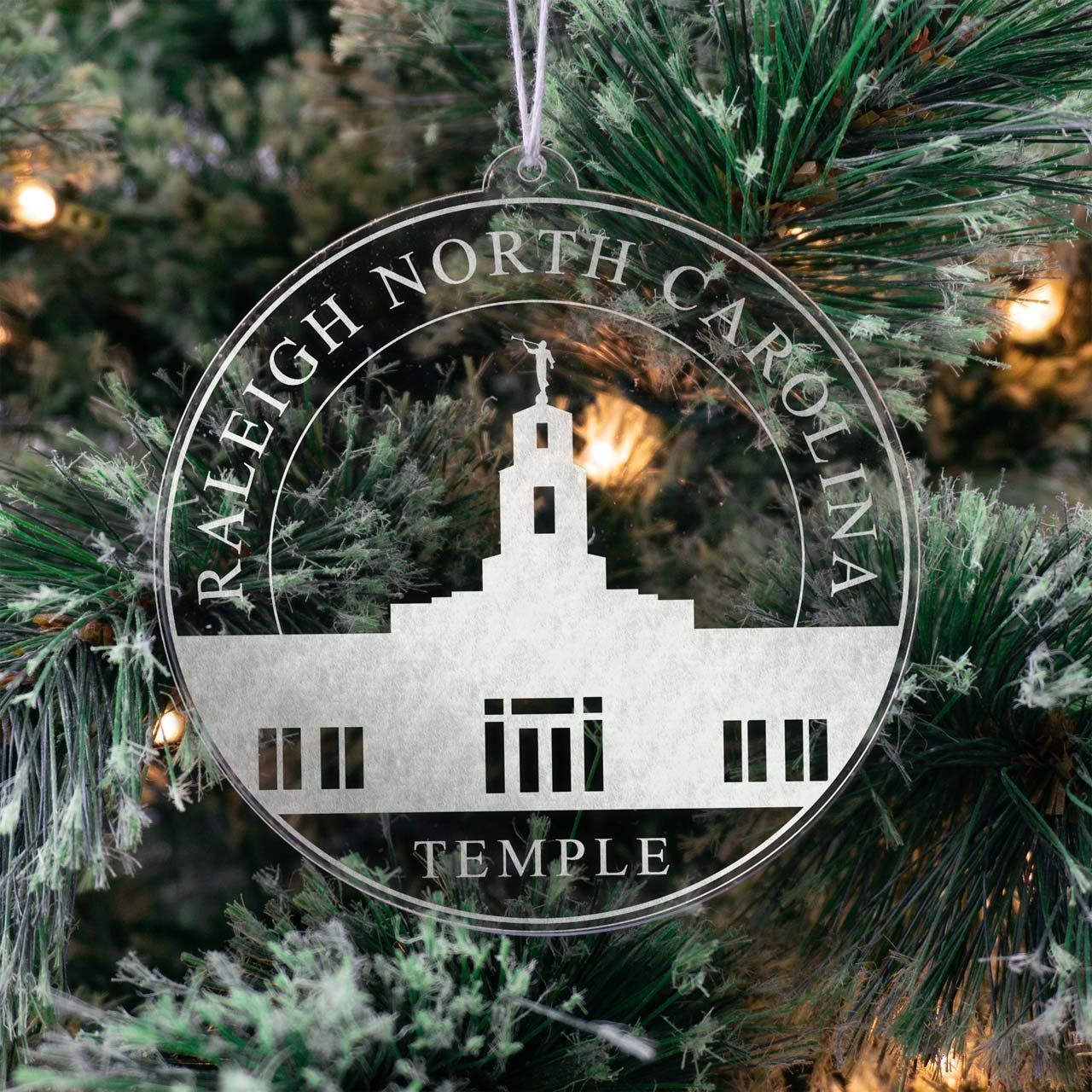 Raleigh North Carolina Temple Christmas Ornament - Latter-Day Saint LDS Missionary Gift - Book of Mormon