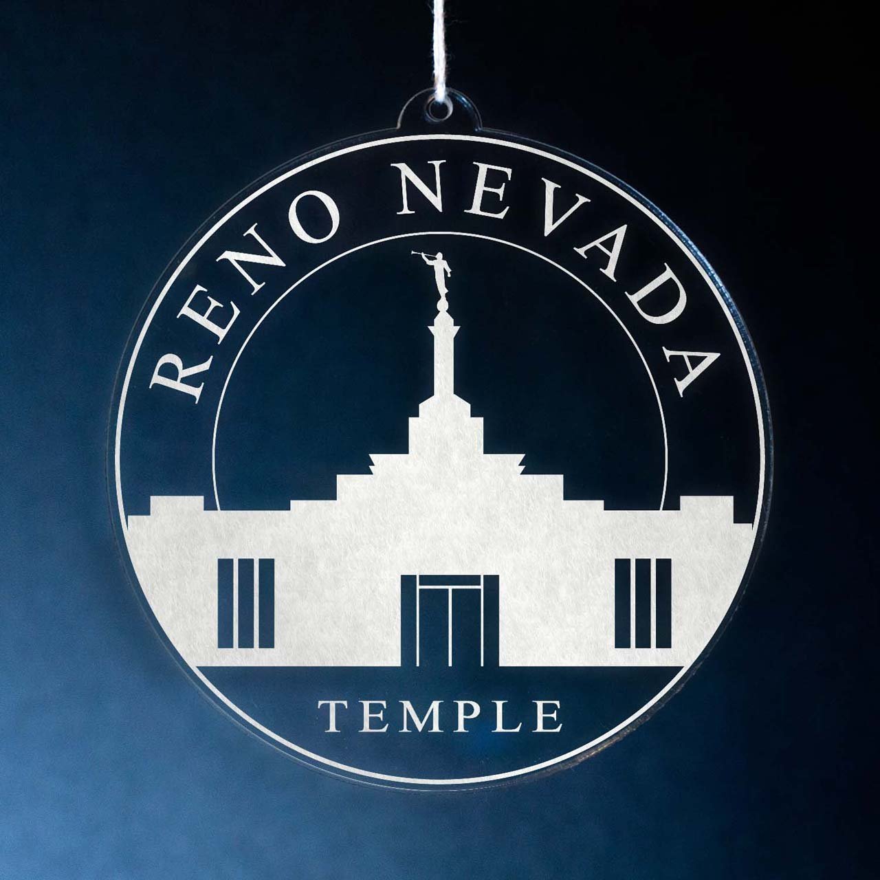 Reno Nevada Temple Christmas Ornament - Latter-Day Saint LDS Missionary Gift - Book of Mormon