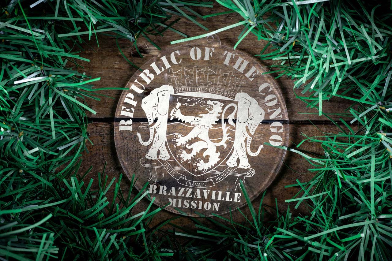 Republic of the Congo Brazzaville Mission Christmas Ornament - Latter-Day Saint LDS Missionary Gift - Book of Mormon