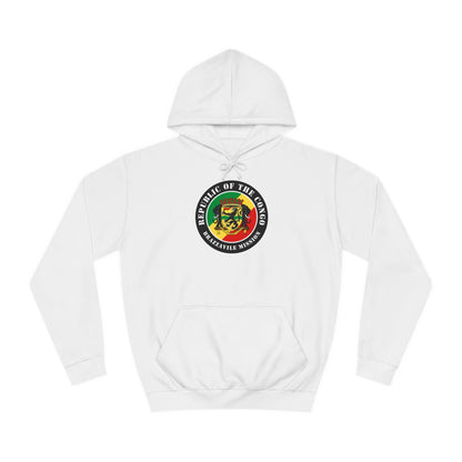 Republic of the Congo Brazzaville Mission Flag Logo (Black Border) College Hoodie