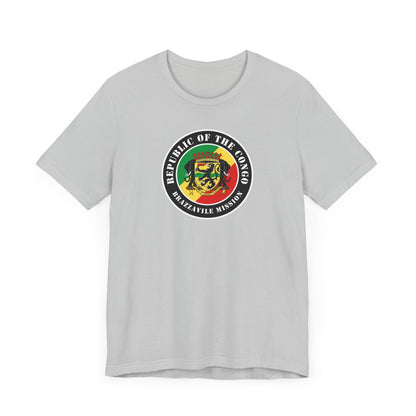 Republic of the Congo Brazzaville Mission Flag Logo (Black Border) T-shirt - Latter-Day Saint LDS Missionary Gift - Book of Mormon