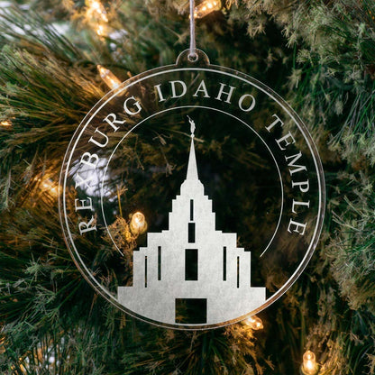 Rexburg Idaho Temple Christmas Ornament - Latter-Day Saint LDS Missionary Gift - Book of Mormon