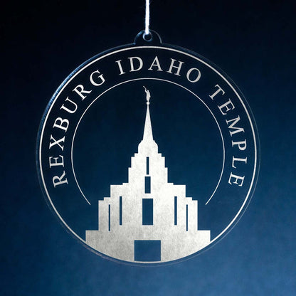 Rexburg Idaho Temple Christmas Ornament - Latter-Day Saint LDS Missionary Gift - Book of Mormon