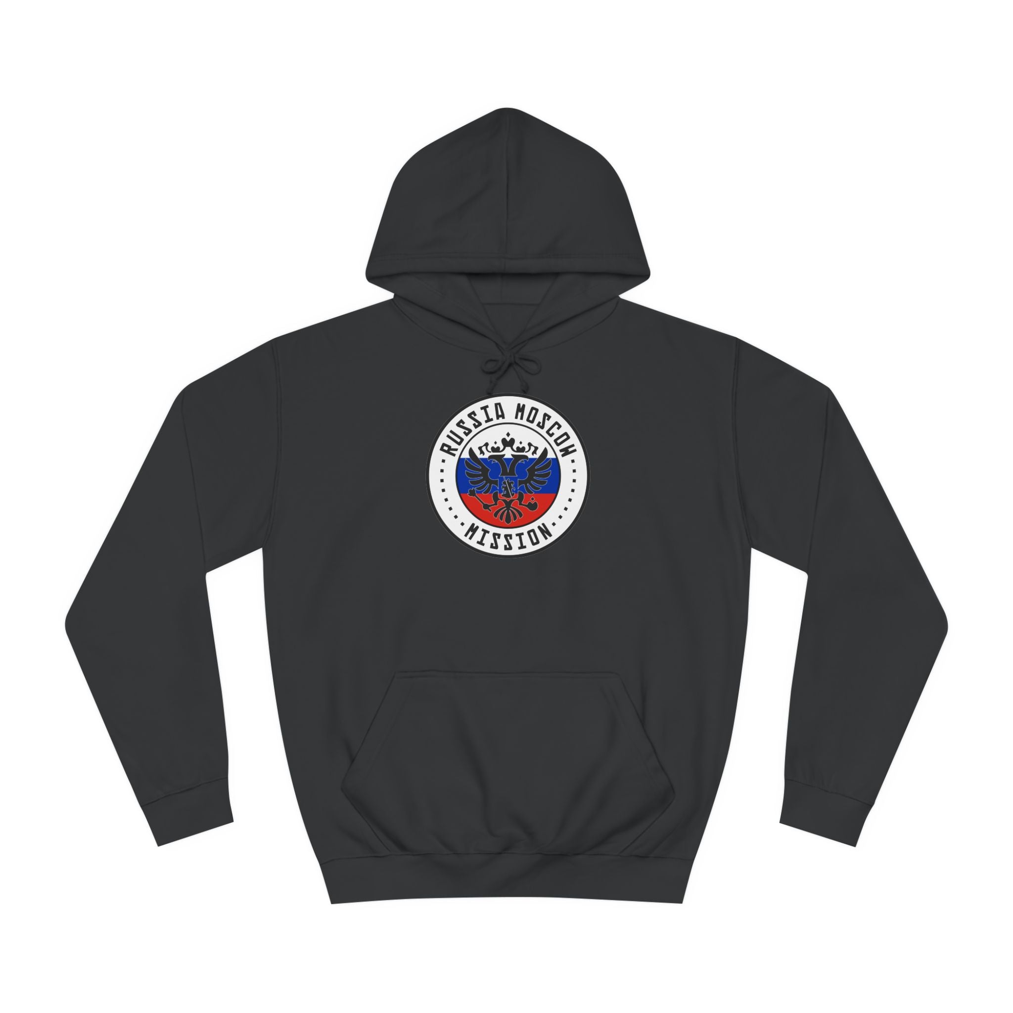 Russia Moscow Mission Flag Logo (White Border) College Hoodie - Latter-Day Saint LDS Missionary Gift - Book of Mormon