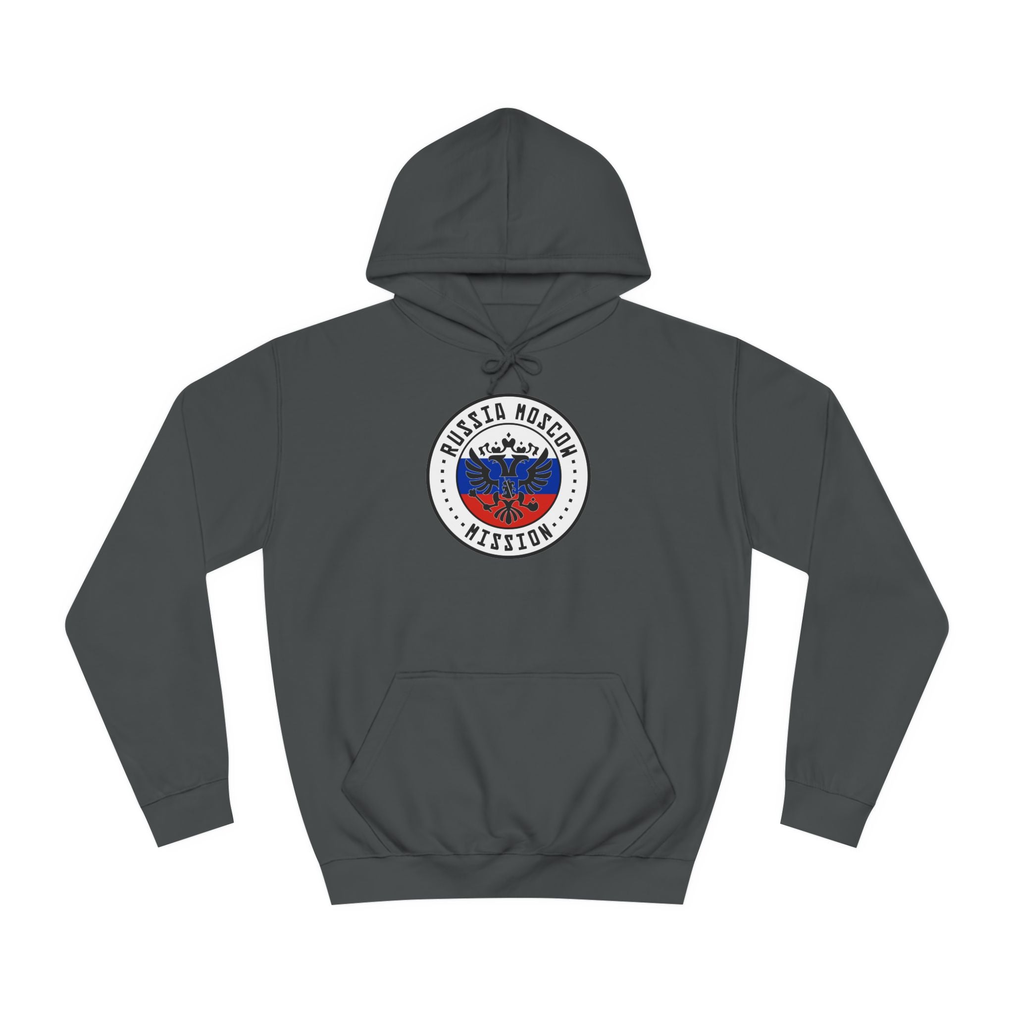 Russia Moscow Mission Flag Logo (White Border) College Hoodie - Latter-Day Saint LDS Missionary Gift - Book of Mormon