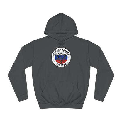 Russia Moscow Mission Flag Logo (White Border) College Hoodie - Latter-Day Saint LDS Missionary Gift - Book of Mormon