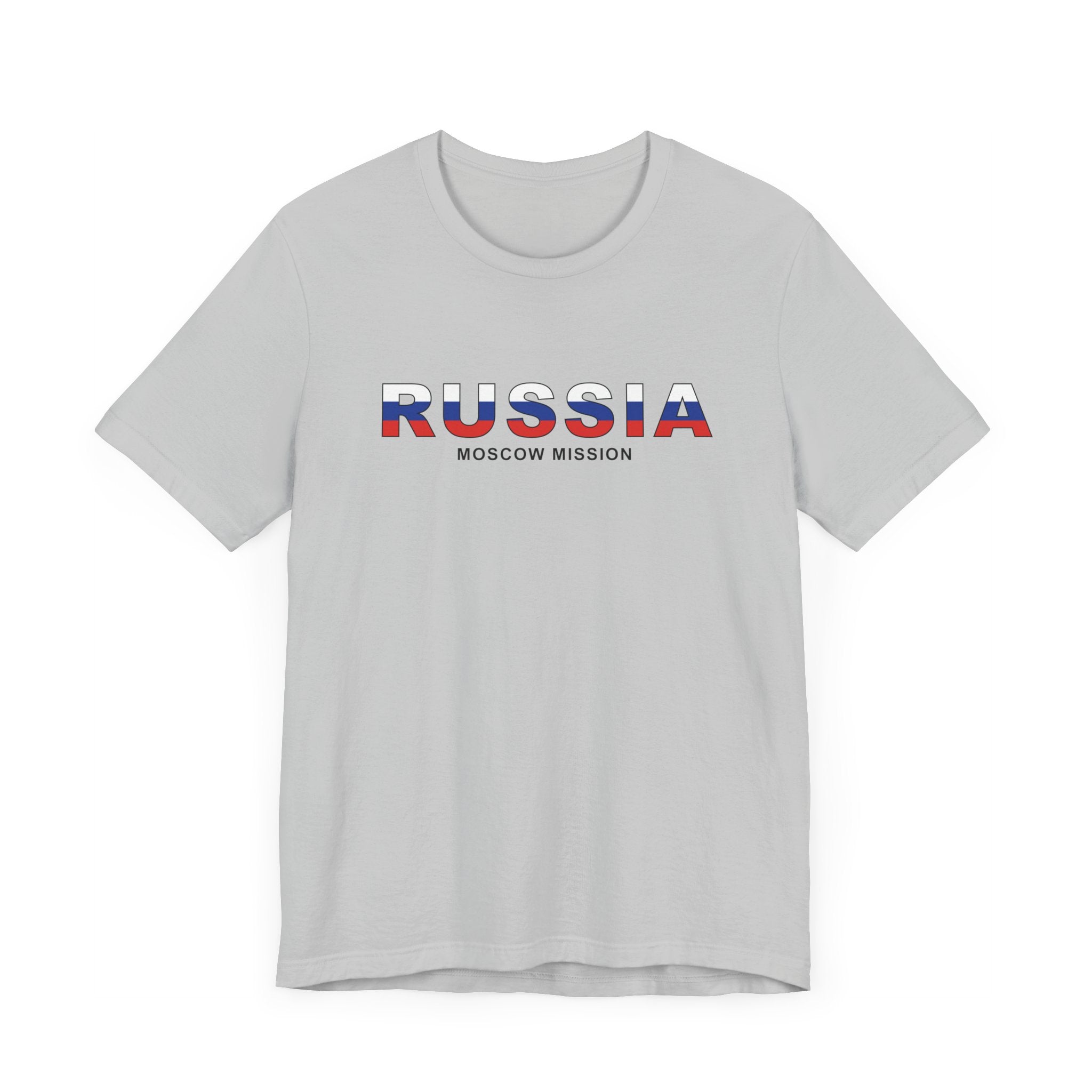 Russia Moscow Mission Flag Title T-shirt - Latter-Day Saint LDS Missionary Gift - Book of Mormon