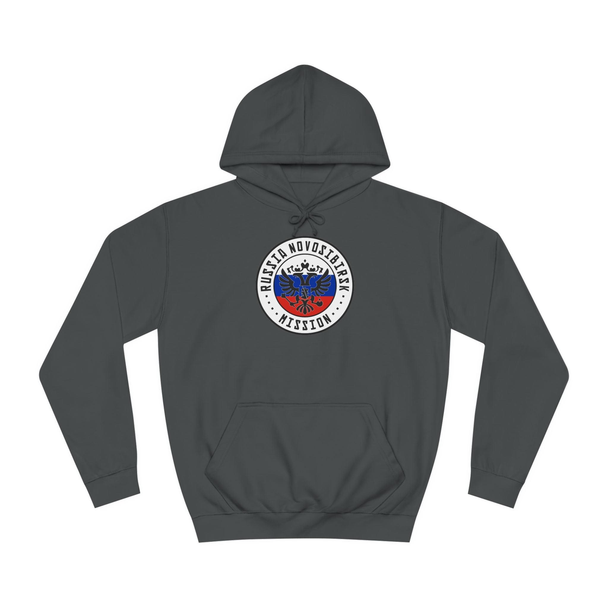 Russia Novosibirsk Mission Flag Logo (White Border) College Hoodie - Latter-Day Saint LDS Missionary Gift - Book of Mormon