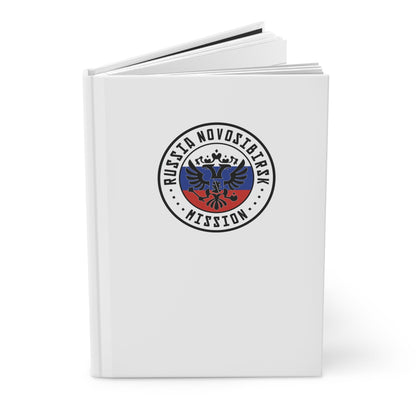 Russia Novosibirsk Mission Logo Design White Hardcover Journal Matte - Latter-Day Saint LDS Missionary Gift - Book of Mormon