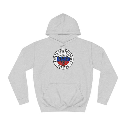 Russia Yekaterinburg Mission Flag Logo (White Border) College Hoodie - Latter-Day Saint LDS Missionary Gift - Book of Mormon