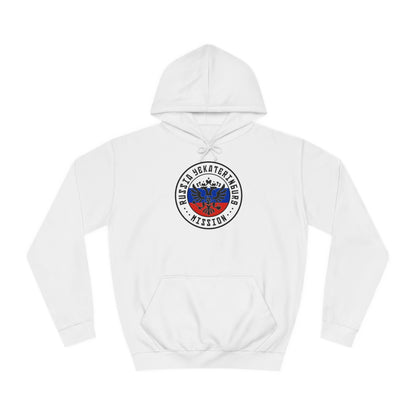 Russia Yekaterinburg Mission Flag Logo (White Border) College Hoodie - Latter-Day Saint LDS Missionary Gift - Book of Mormon