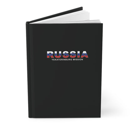 Russia Yekaterinburg Mission Flag Title Black Hardcover Journal Matte - Latter-Day Saint LDS Missionary Gift - Book of Mormon