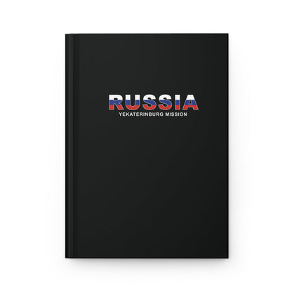 Russia Yekaterinburg Mission Flag Title Black Hardcover Journal Matte - Latter-Day Saint LDS Missionary Gift - Book of Mormon