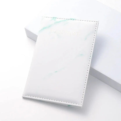 Travel Passport Holder Marble Pattern Passport Covers Passport Cover Flight Ticket Clip ID Credit Card Holder Travel Accessories