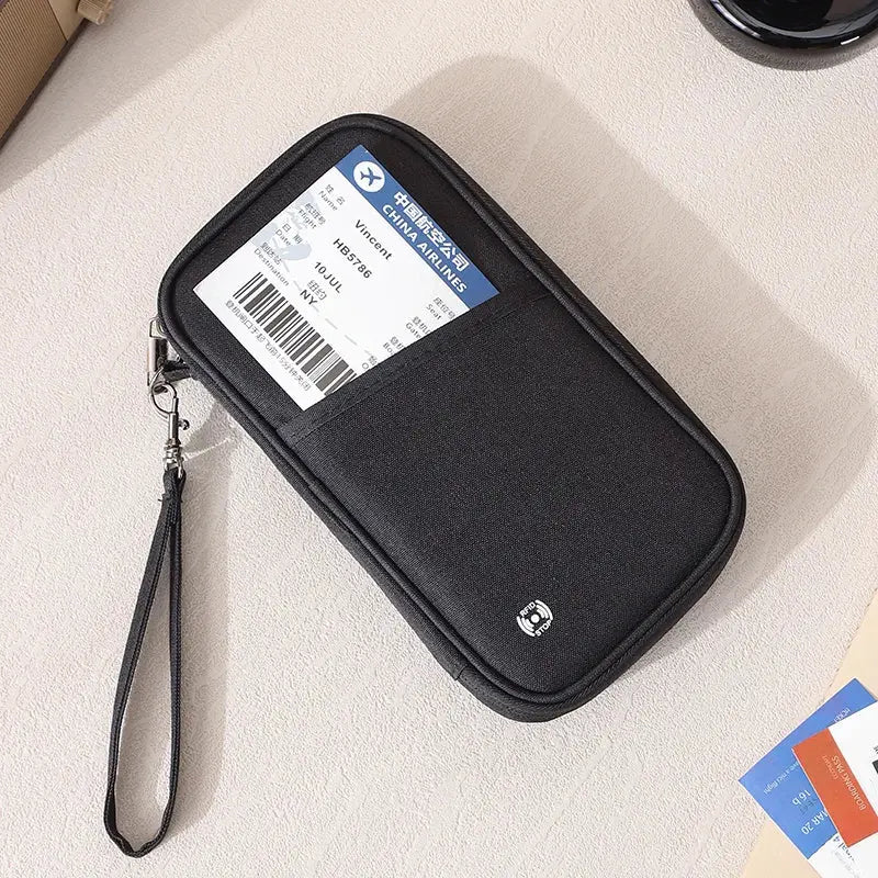 Passport Holder Bag Family Rfid Blocking Passport Wallet Travel Essentials Wallet Travel Document Organizer Credit Cards Case