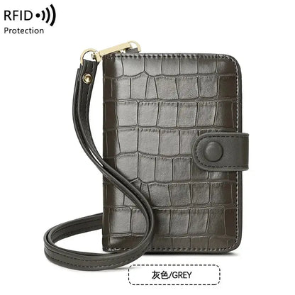 Passport Holder with Neck Lanyard Card Holders Travel Passport Cover RFID Blocking Passport Wallet for Men and Women