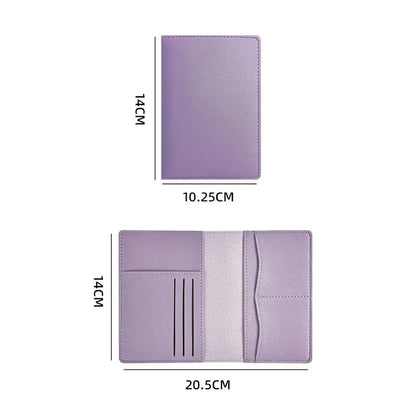 Travel PU Passport Cover High-capacity Multi-function Passport Bag Multiple Card Slots Travel Accessories