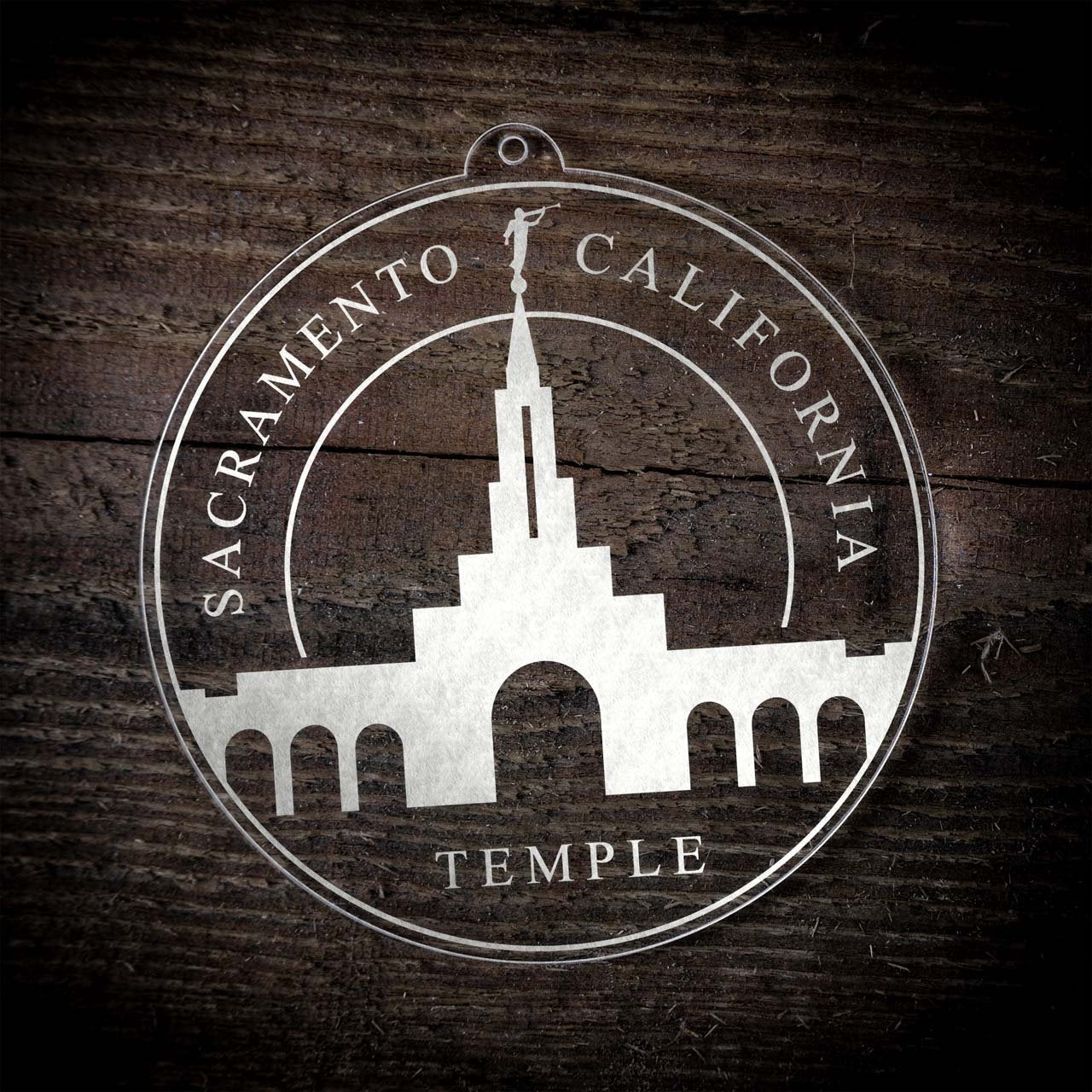 Sacramento California Temple Christmas Ornament - Latter-Day Saint LDS Missionary Gift - Book of Mormon