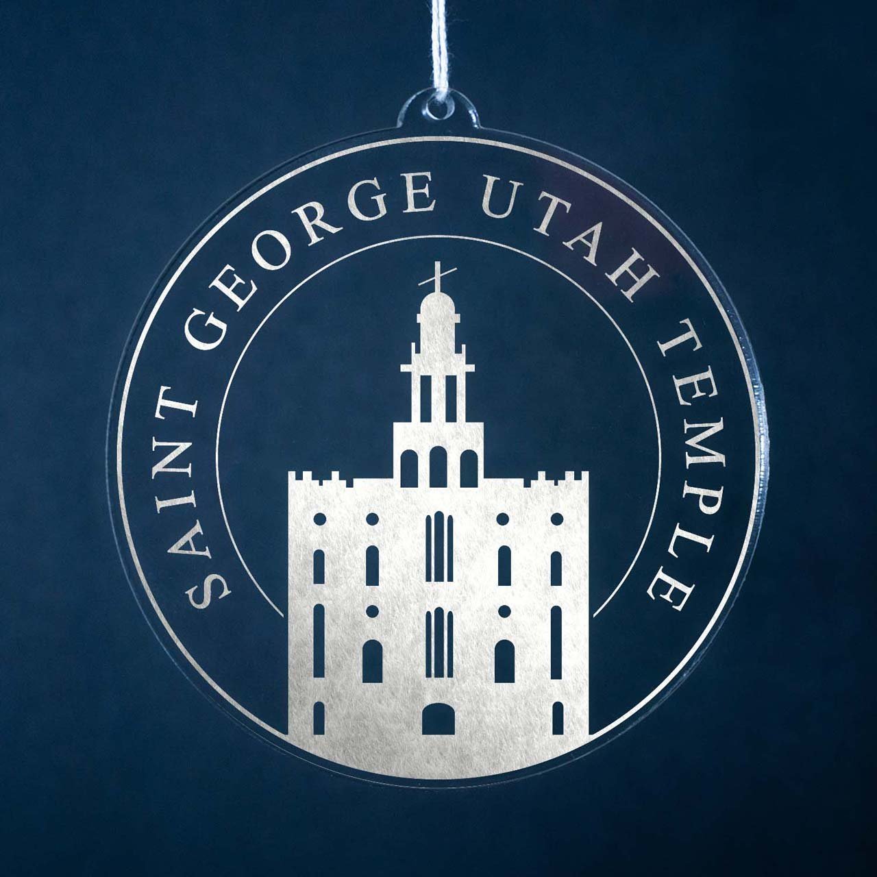 Saint George Utah Temple Christmas Ornament - Latter-Day Saint LDS Missionary Gift - Book of Mormon