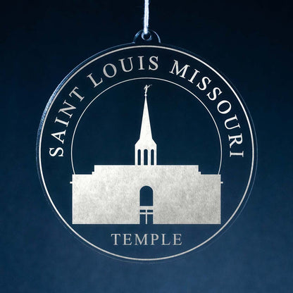 Saint Louis Missouri Temple Christmas Ornament - Latter-Day Saint LDS Missionary Gift - Book of Mormon