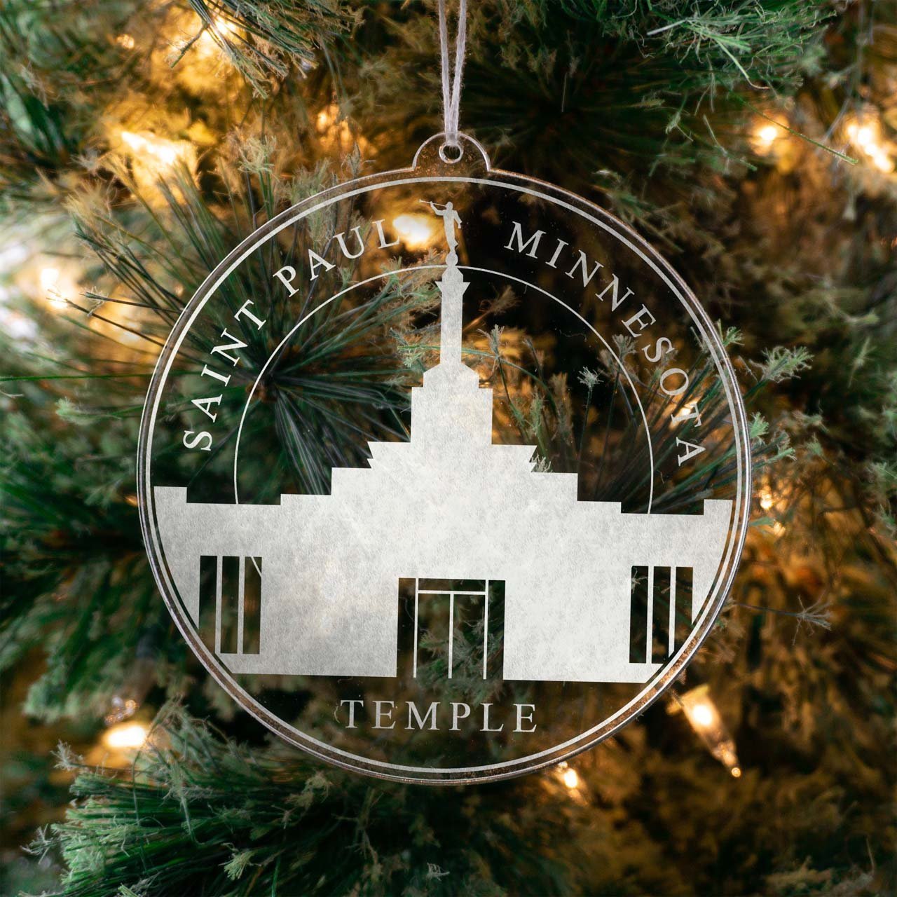 Saint Paul Minnesota Temple Christmas Ornament - Latter-Day Saint LDS Missionary Gift - Book of Mormon