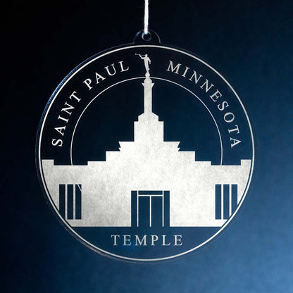 Saint Paul Minnesota Temple Christmas Ornament - Latter-Day Saint LDS Missionary Gift - Book of Mormon
