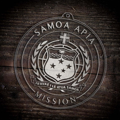 Samoa Apia Mission Christmas Ornament - Latter-Day Saint LDS Missionary Gift - Book of Mormon