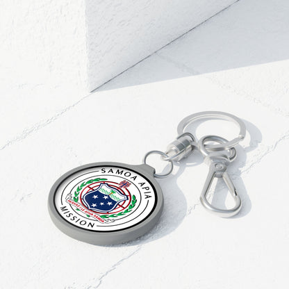 Samoa Apia Mission Circle Flag Key Tag - Latter-Day Saint LDS Missionary Gift - Book of Mormon