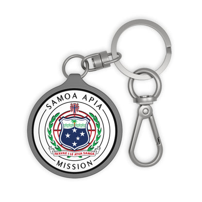 Samoa Apia Mission Circle Flag Key Tag - Latter-Day Saint LDS Missionary Gift - Book of Mormon